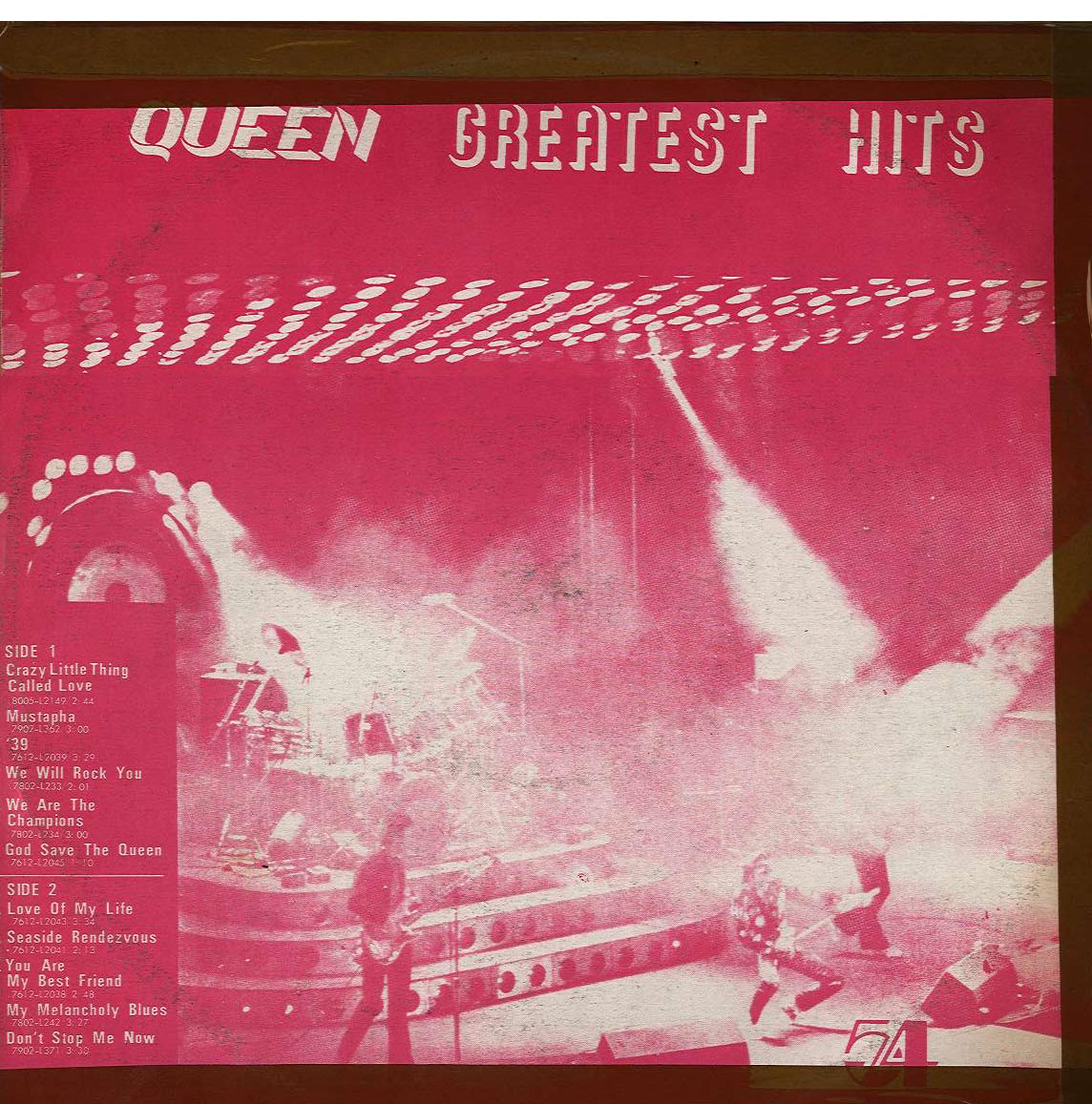 Korean 'Queen Greatest Hits'(back)