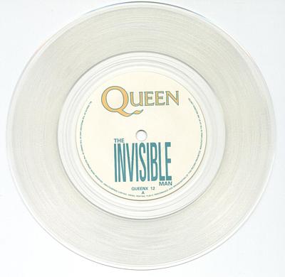 The clear vinyl limited edition release of 'Invisible Man'