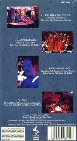 Freddie Mercury Video EP (Back)