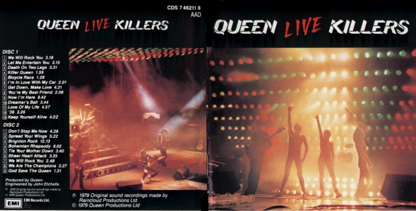 Live Killers sleeve