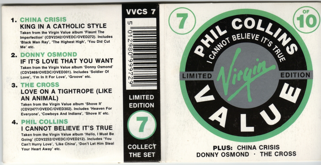 Virgin Value Sampler CD3  w/ The Cross (sleeve)