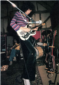 Mr. May on a Burns Bison Guitar