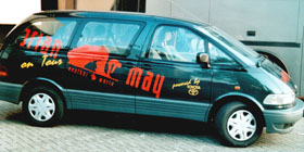 Brian´s tour-van seen in Groningen/Netherlands ´98