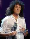 Brian May winning an award at the UK Hall Of Fame
