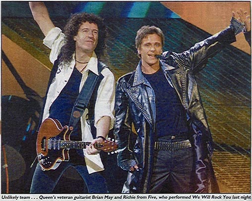 Brian May with Rich from Five
