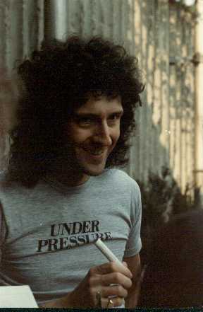 Brian in Hamburg, May 1982, signing some stuff