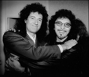 Brian & Tony Iommi before a Black Sabbath Show - Birmingham 04 Dec 1997 