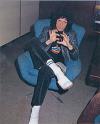 Relax at the backstage.