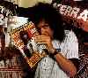 brian reading a magazine
