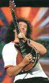 Classic pose with the Red Special