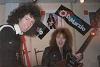 Brian with Yngwie Malmsteen who's holding the Red Special