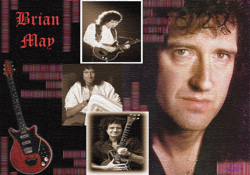 Brian May wallpaper by me :)