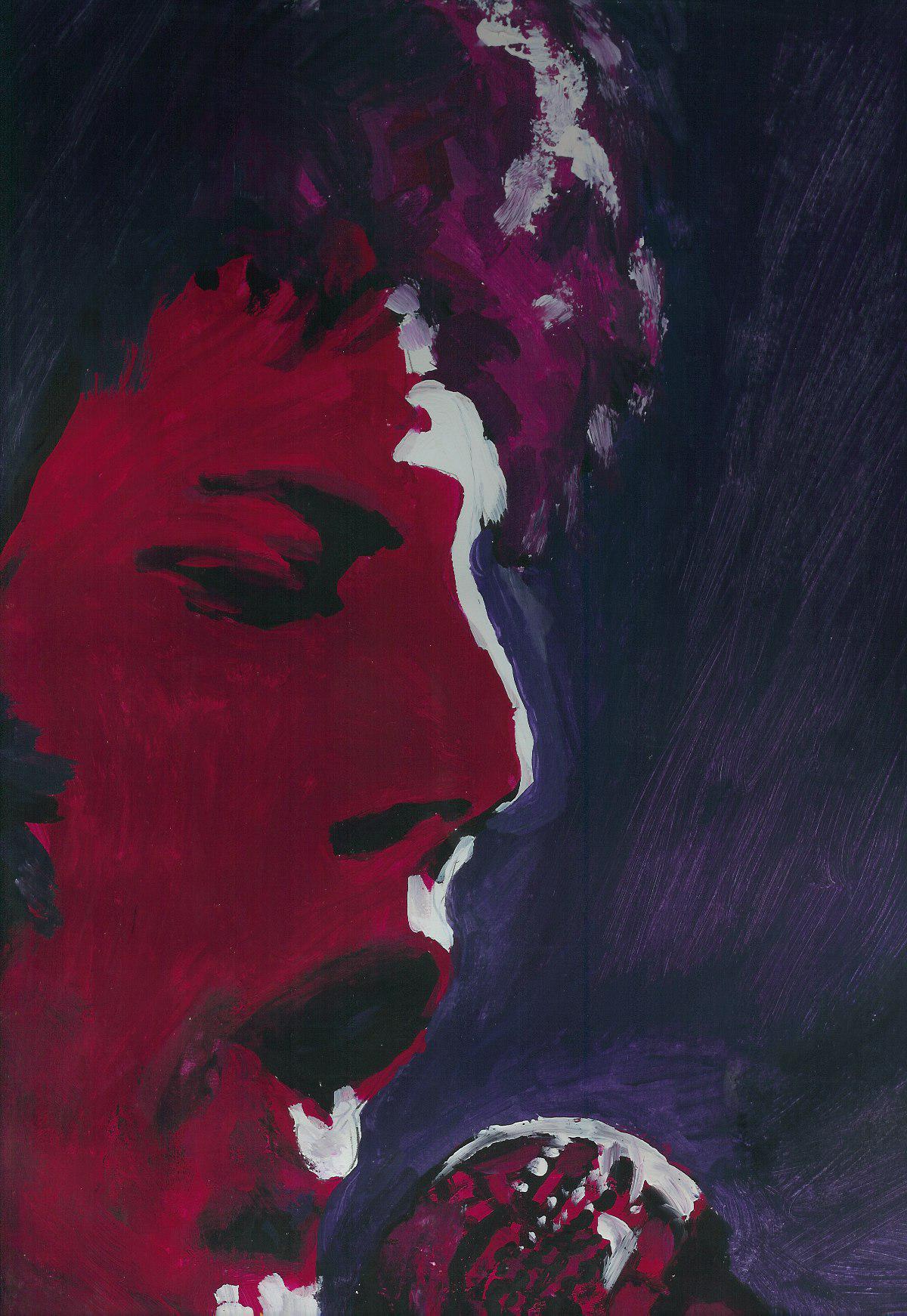a painting of Freddie by me