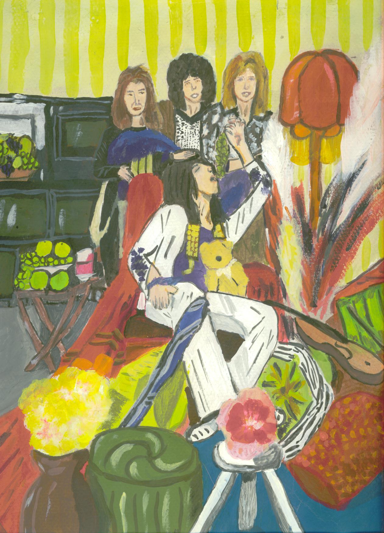 a beautiful draw of QUEEN by Emmanuelle...