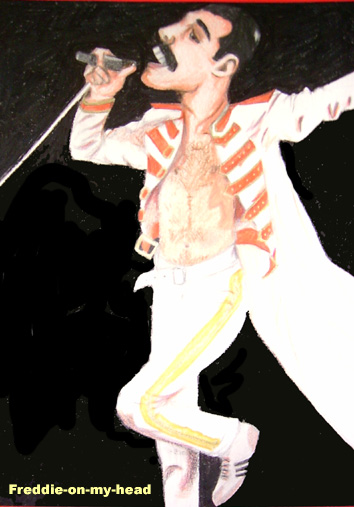 Freddie drawing-done in pencil...