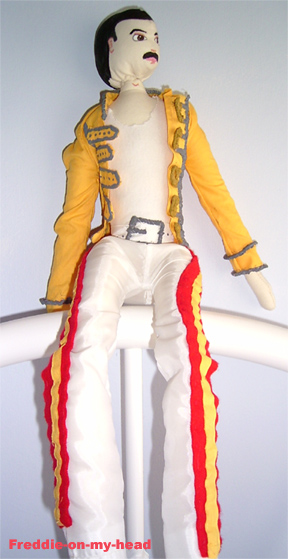 My Freddie Mercury doll. (Excuse the Princess Anne hips..)