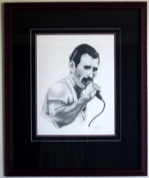 Framed Sketch of Freddie