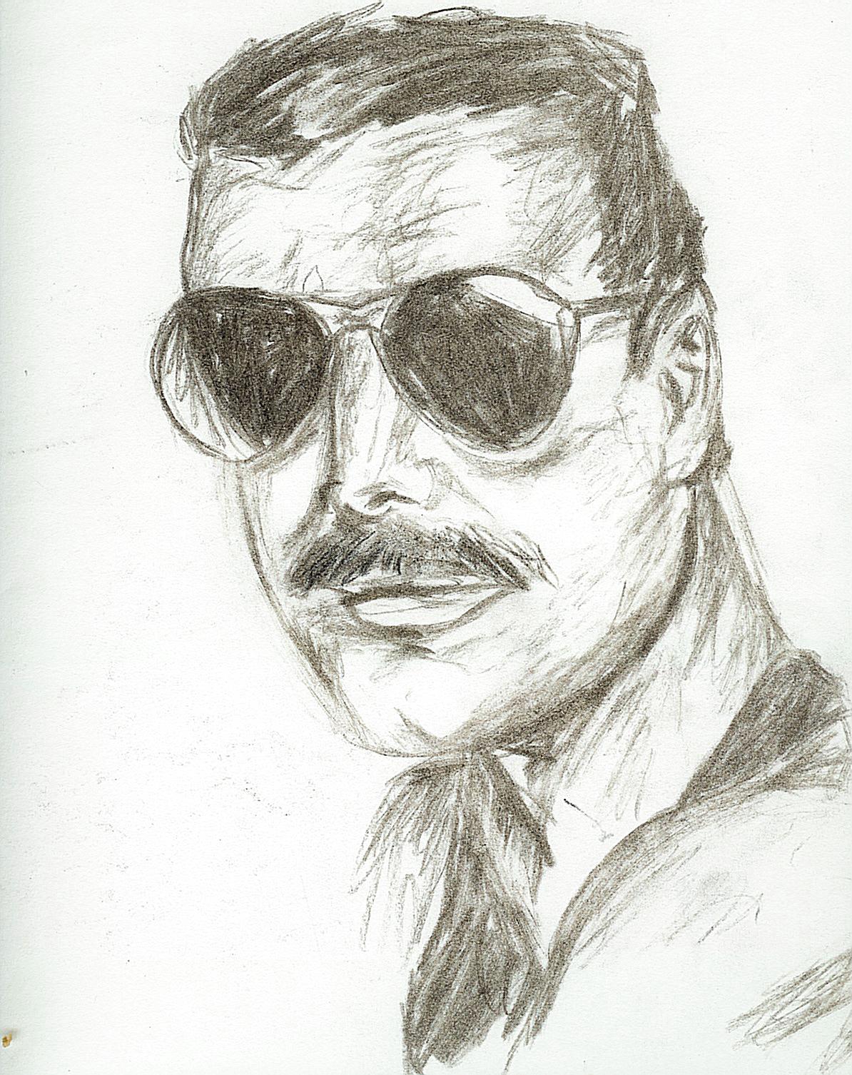 I've drew my favorite photo of Roger!