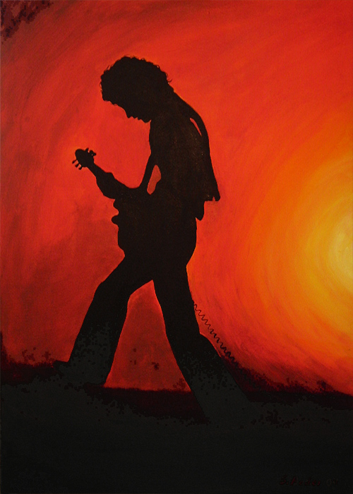 Brian on Stage (Acrylic Painting)