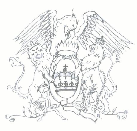 Queen's logo drawn by me