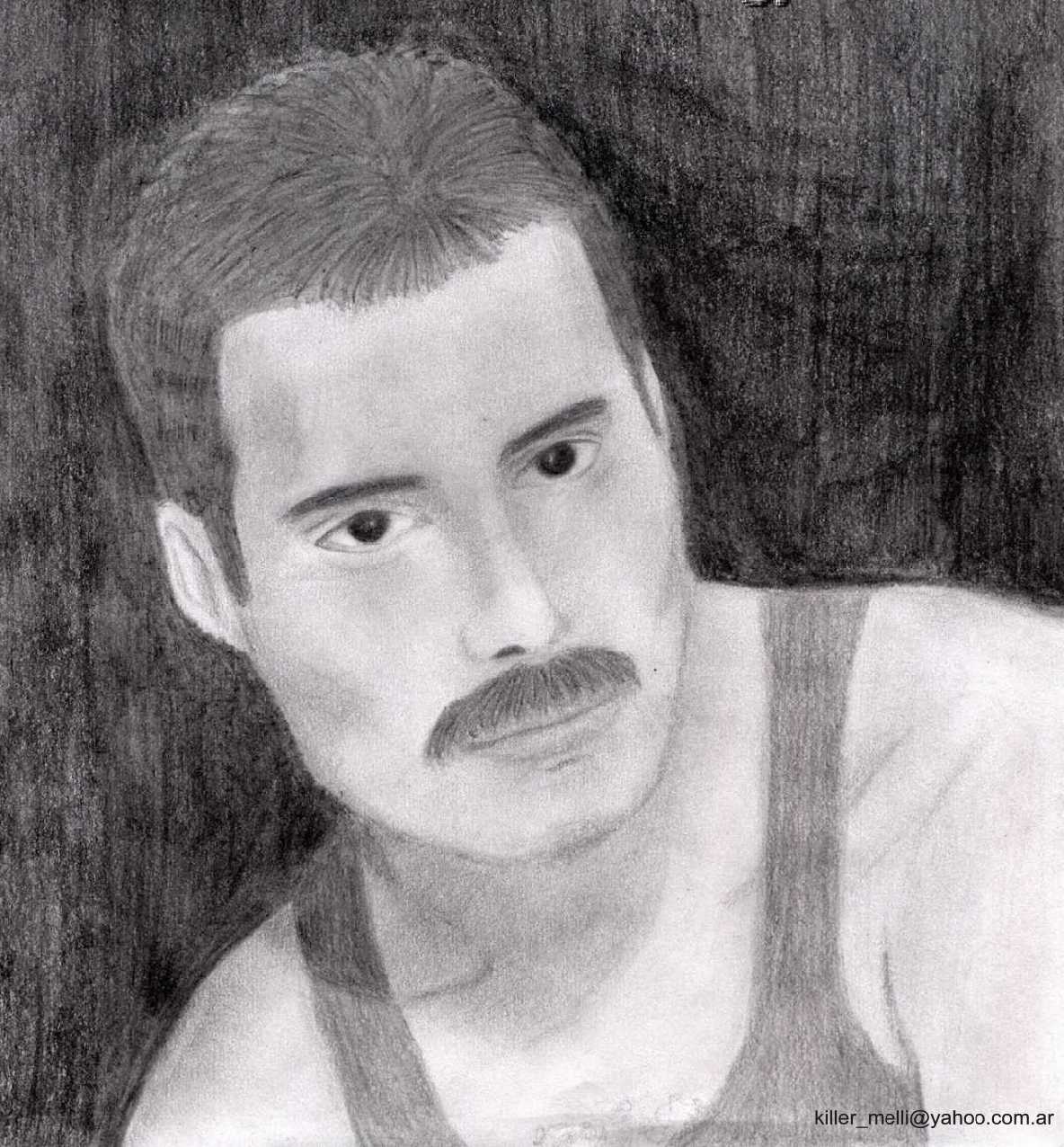 Freddie '84 drawn by pencil