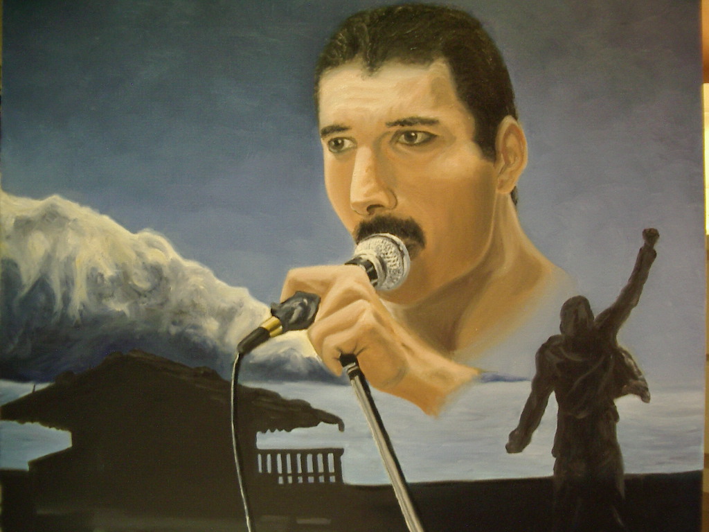 Painting of Freddie 