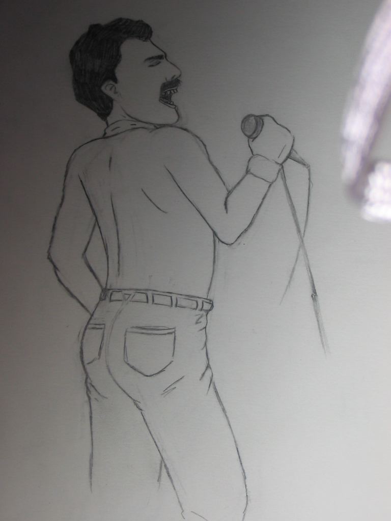 My first drawing of Freddie