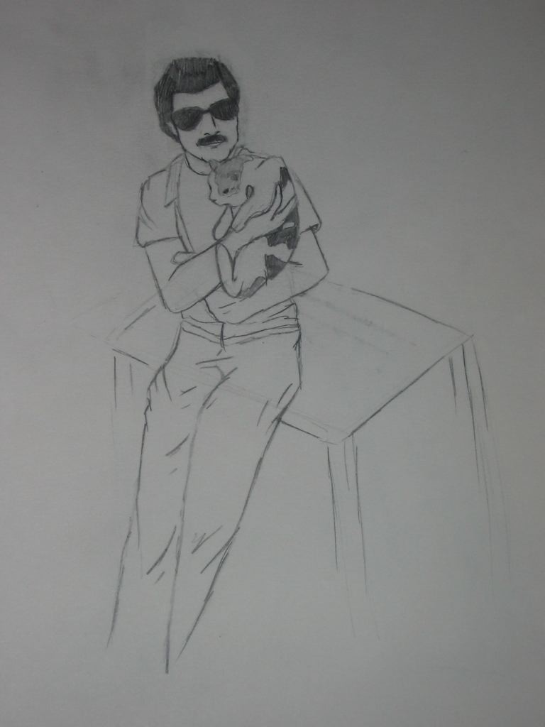 Freddie and a kitty