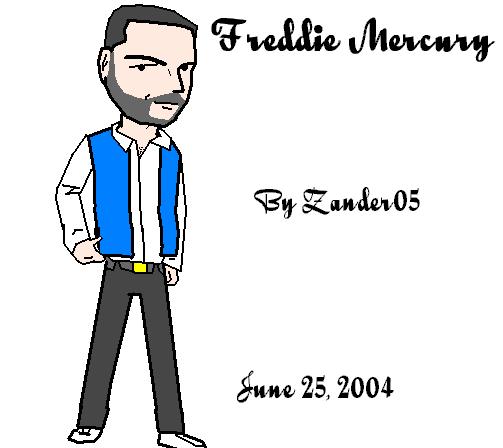 Freddie cartoon I made on Paint :-)