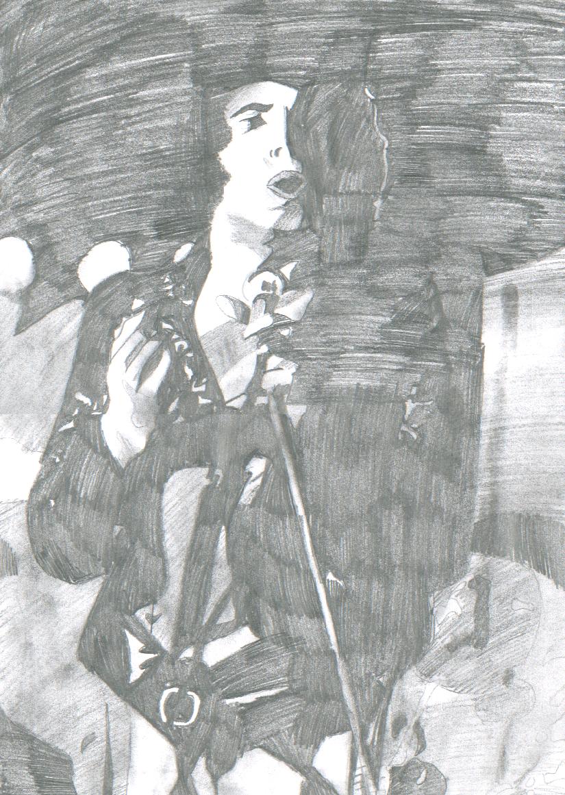 Freddie in shadow