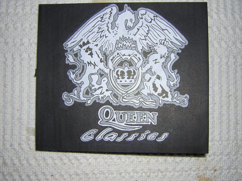 CD cover we had to do for college (please ignore the stains on my table)