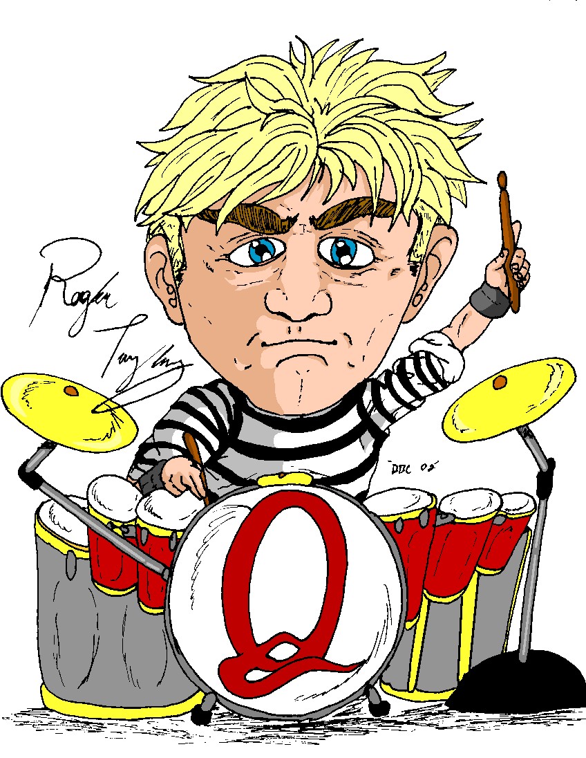 Roger Taylor Drummin' away !