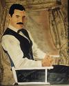 Freddie posed in cotton, silk and wool