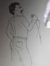 My first drawing of Freddie