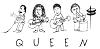 Queen as cartoons
