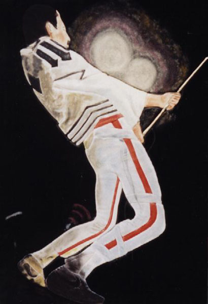 Freddie in Rio 81 picture realized in tissue by Freda
