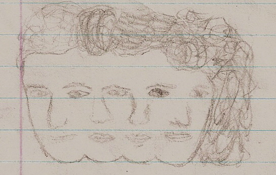 just sketching... in class..ooo im so rebelious :P