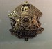 Engraved Brass Key Chain: Queen Emblem