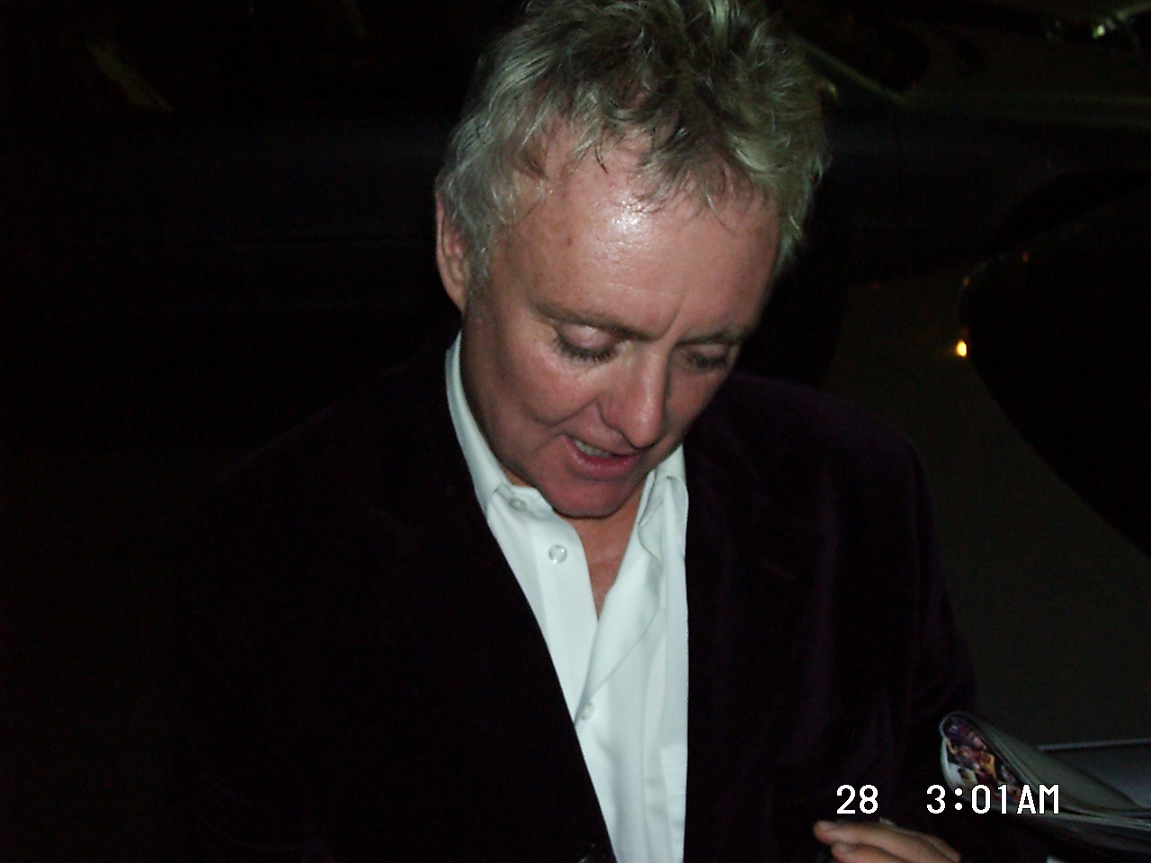 Roger Taylor firma l'autografo a Giorgio!!!