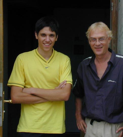 Me and David Richards - Mountain Studios