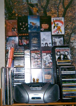 My Queen shelf (yes, sometimes it just falls over me... :) )