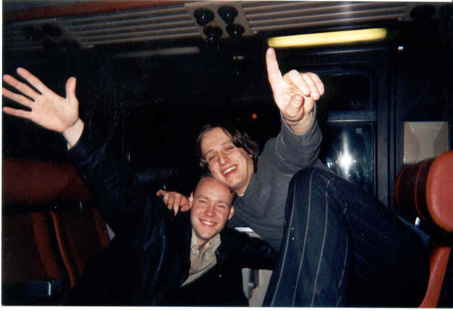 Me and Leo... ready for Amsterdam nightlife.