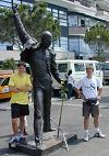 Montreux - Freddie's Statue with Roberto