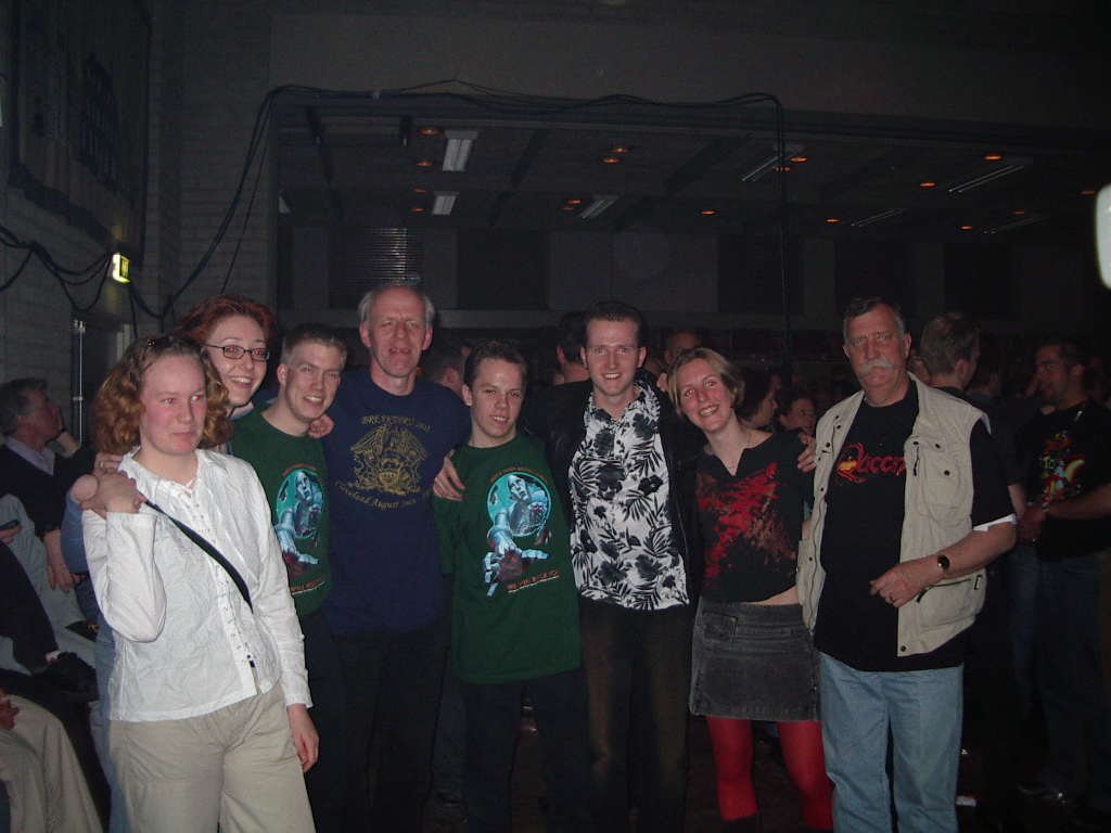 Queenparty, Waalre, Netherlands 2003: Maaike, Alma, Paul, Hans, Niek, Harry, Anne, Harry sj(Harry's father)
