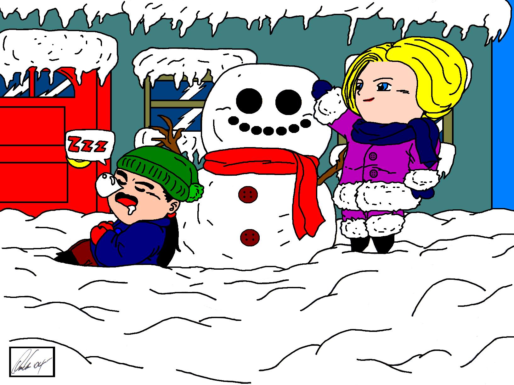 Enjoy the winter weather! Build a snowman!!! :D