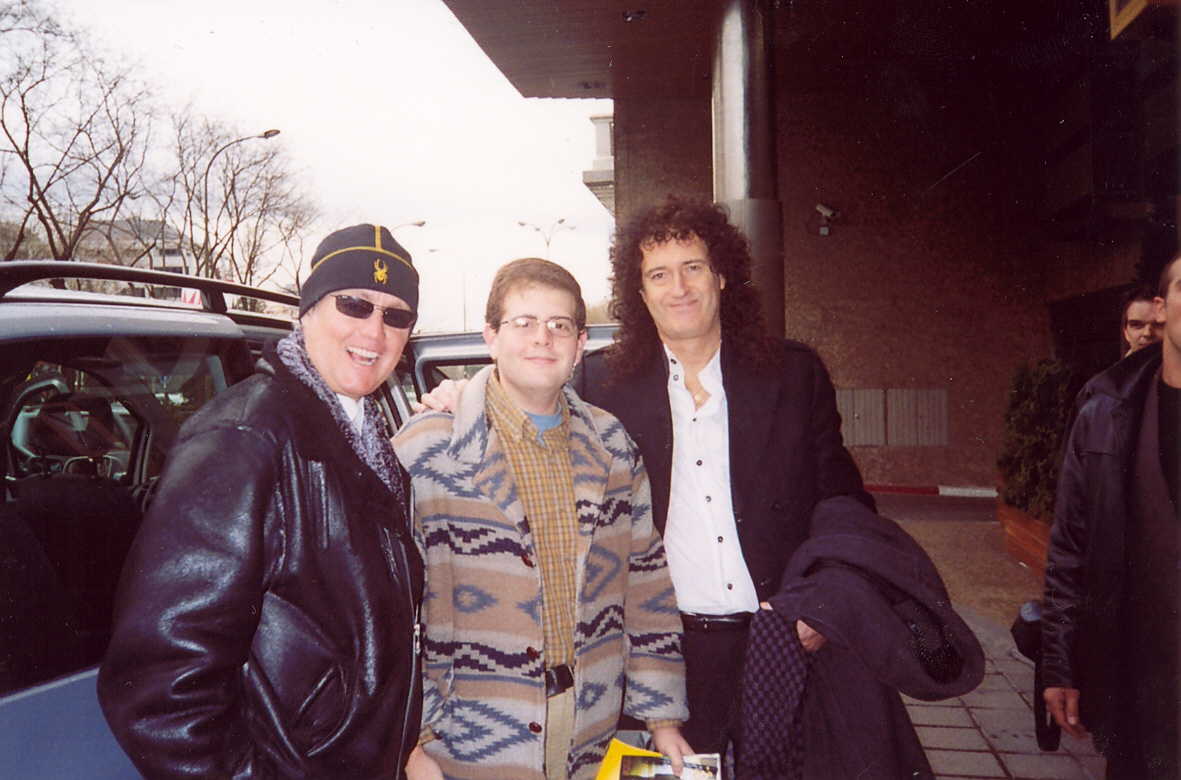Brian & Roger in Madrid WWRY press conference outside hotel