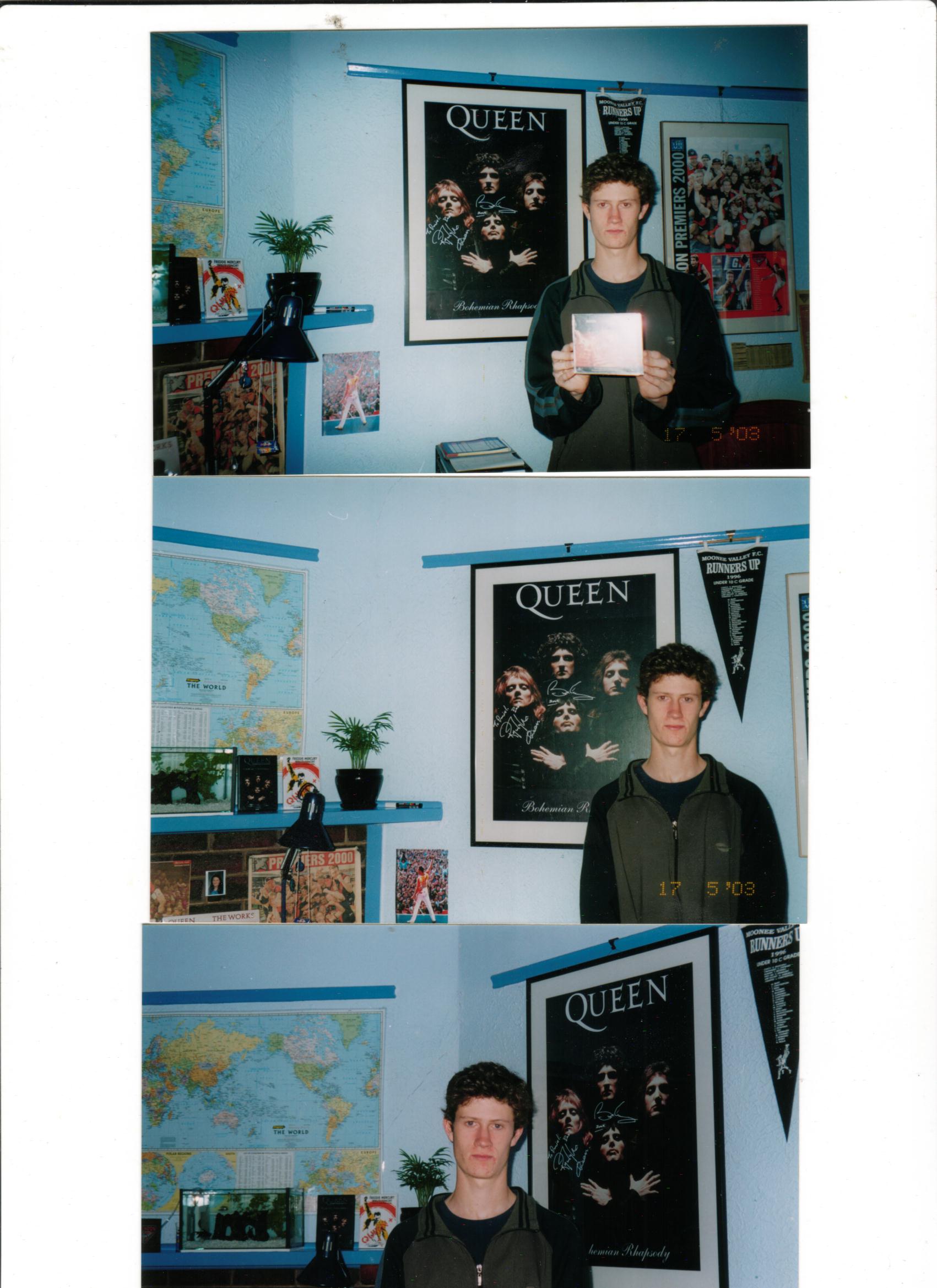 Me with my signed Queen poster! 