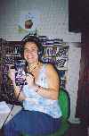 I giving interview in the radio of Portugal/Queen