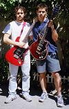 My brother Andres (fender guitar) and I