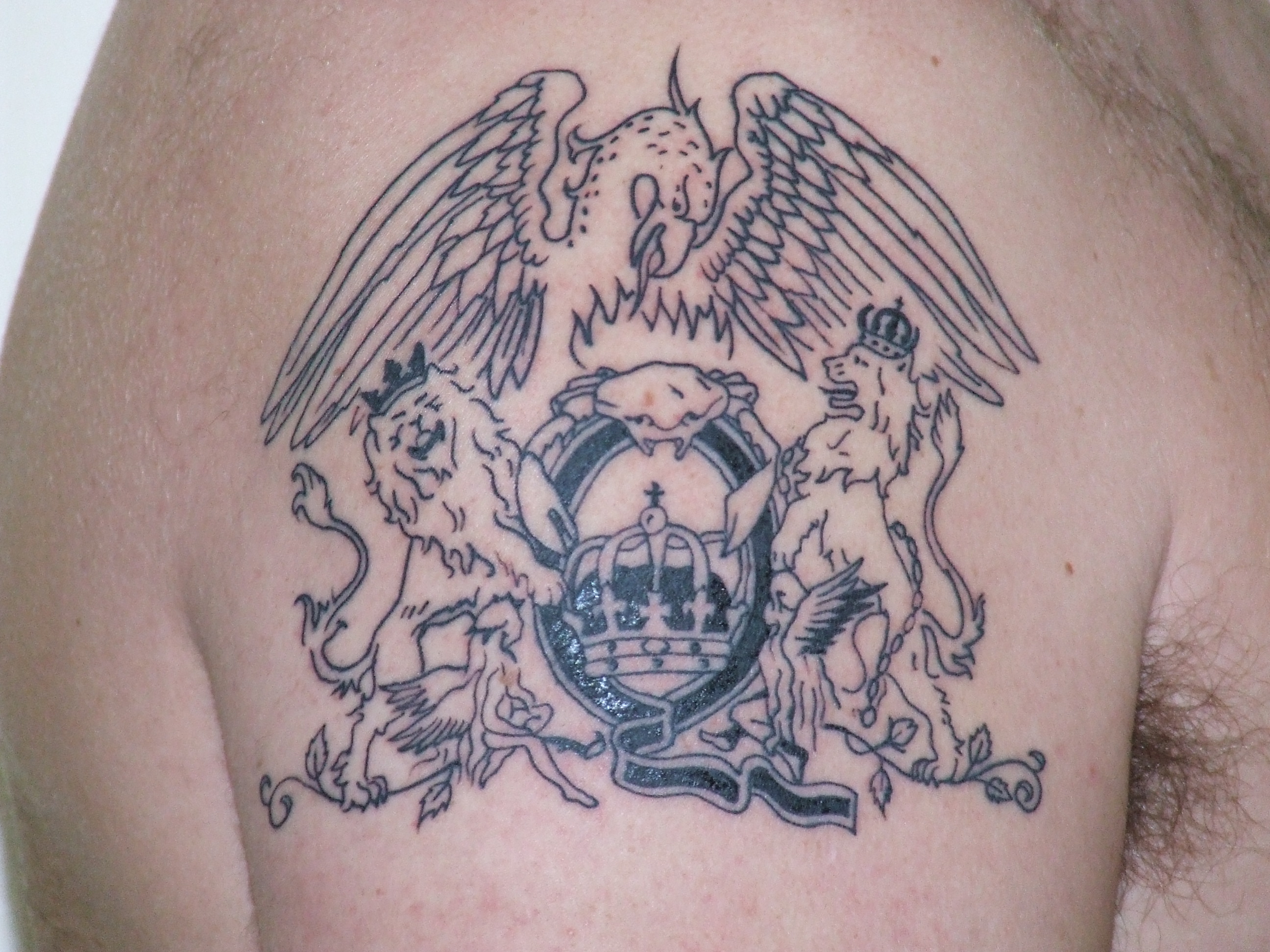 Queen tattoo Simon Nederpel